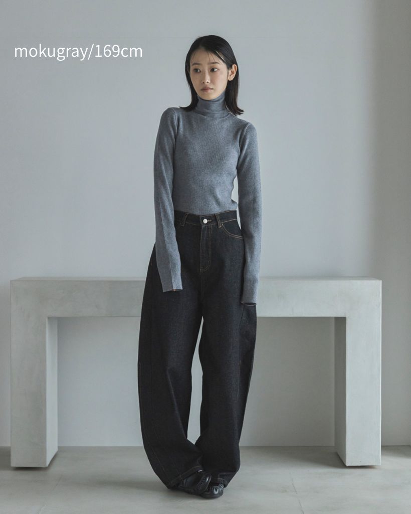 ハンドウォッシャブル】ベーシックハイネックニット | ファッション