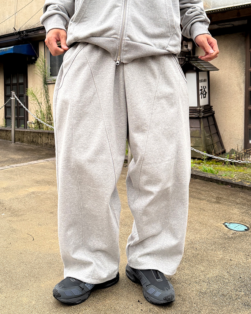 HELLOID ビブパンツ　ユニセックス　M パイピングラインスウェットパンツ | ファッション通販サイト NUGU