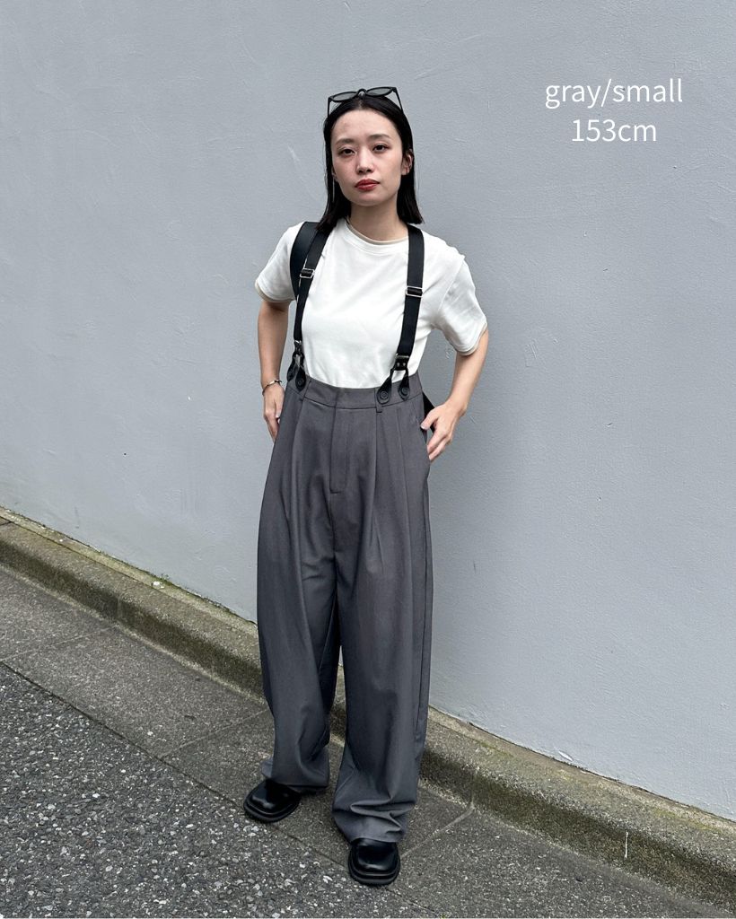 サスペンダーハイウエストパンツ | ファッション通販サイト NUGU