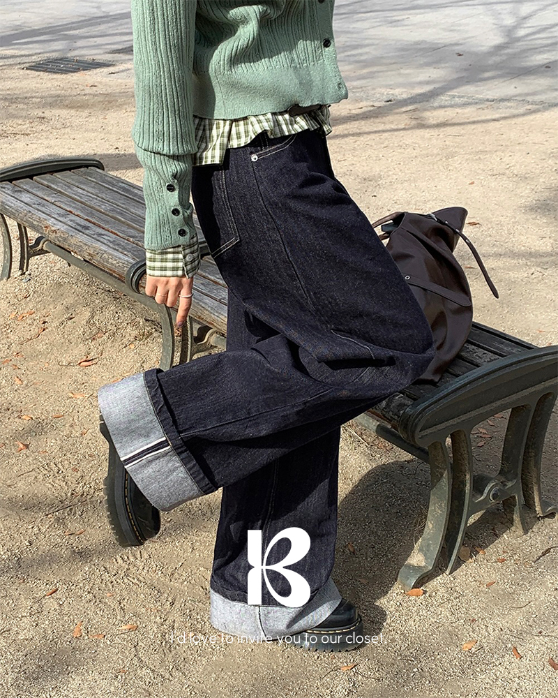 [ORIGINAL] キーリン セルヴィッチロールアップデニムパンツ