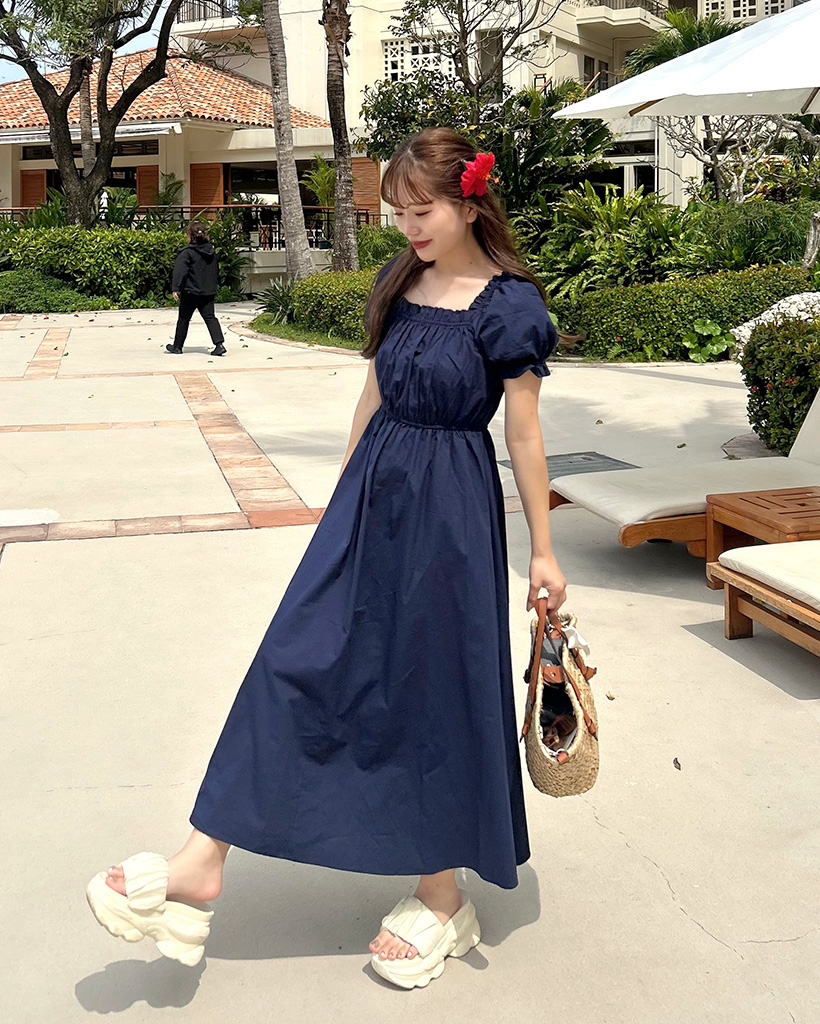rouje paris ワンピース　ブルー　36 rouje paris ワンピース ブルー 36