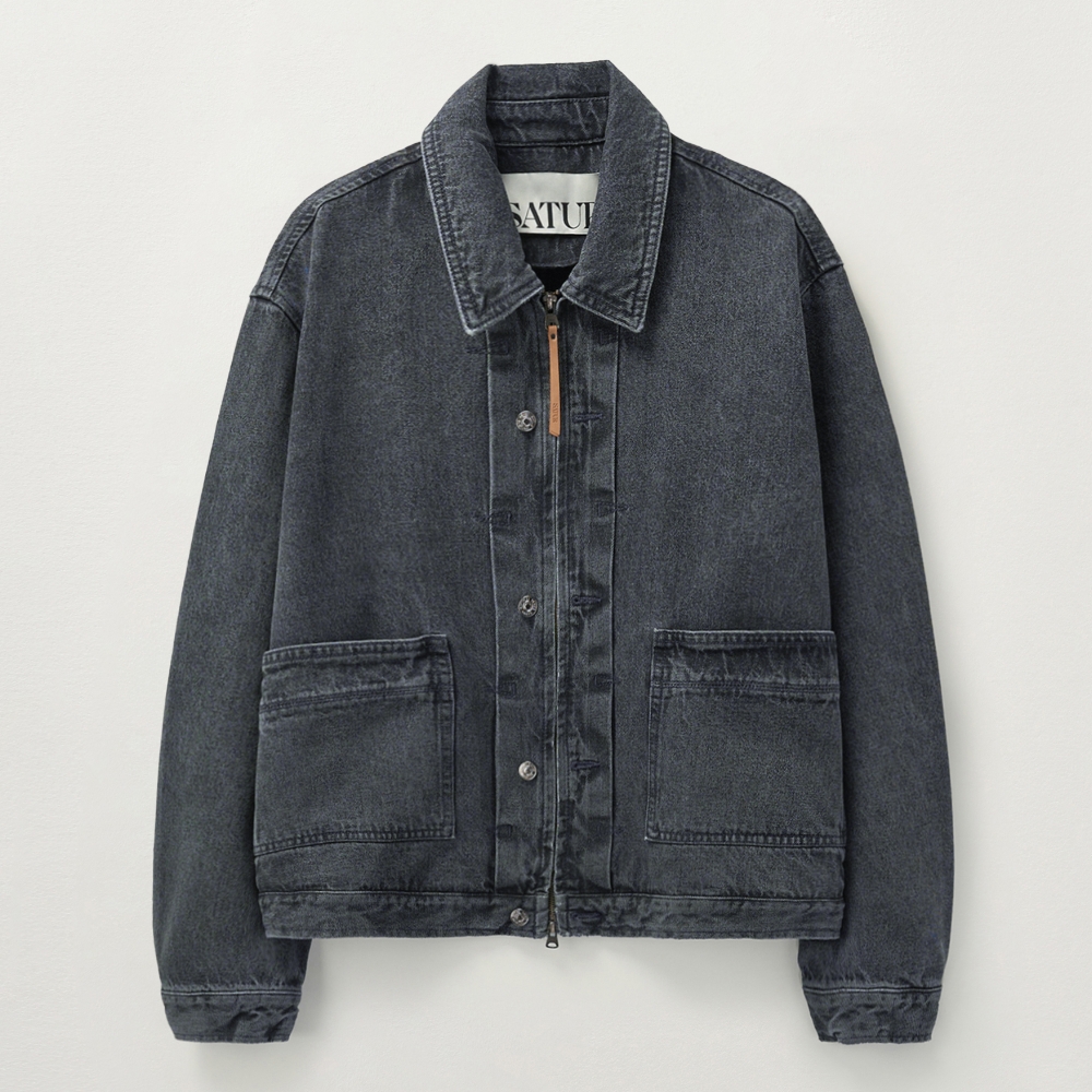 Cotton Work Jacket - Black | ファッション通販サイト NUGU