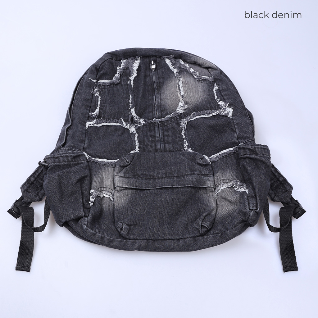 ピグメントユニークダメージデニムリュック | ファッション通販サイト NUGU