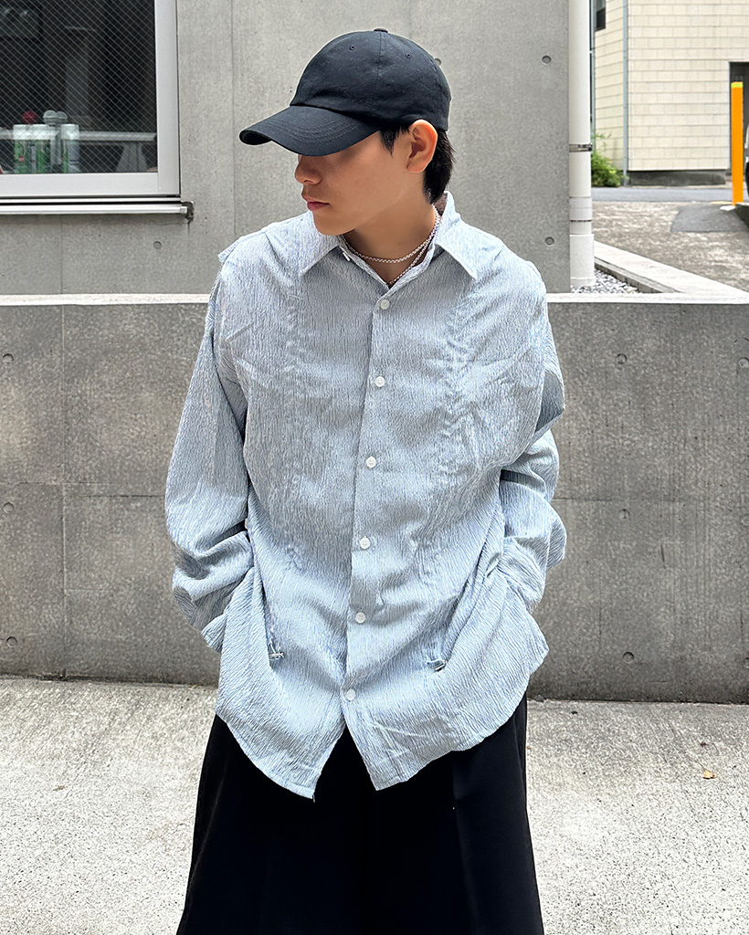 ドローストリングオーバーサイズシャツ | ファッション通販