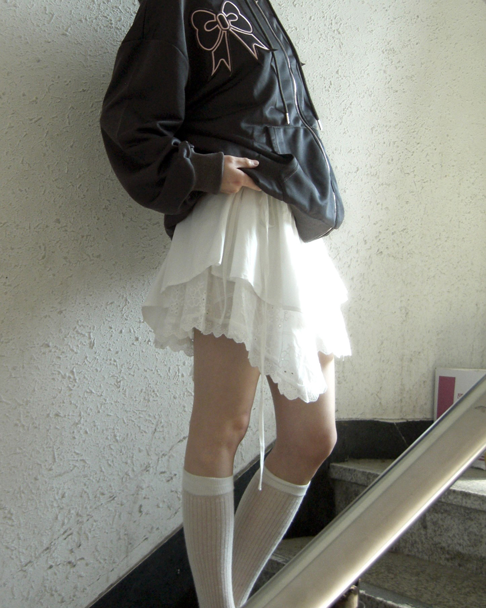 00s MARS sugar gloss ストライプ×レース フリルミニスカート 00s MARS sugar gloss ストライプ×レース フリルミニスカート 00s MARS