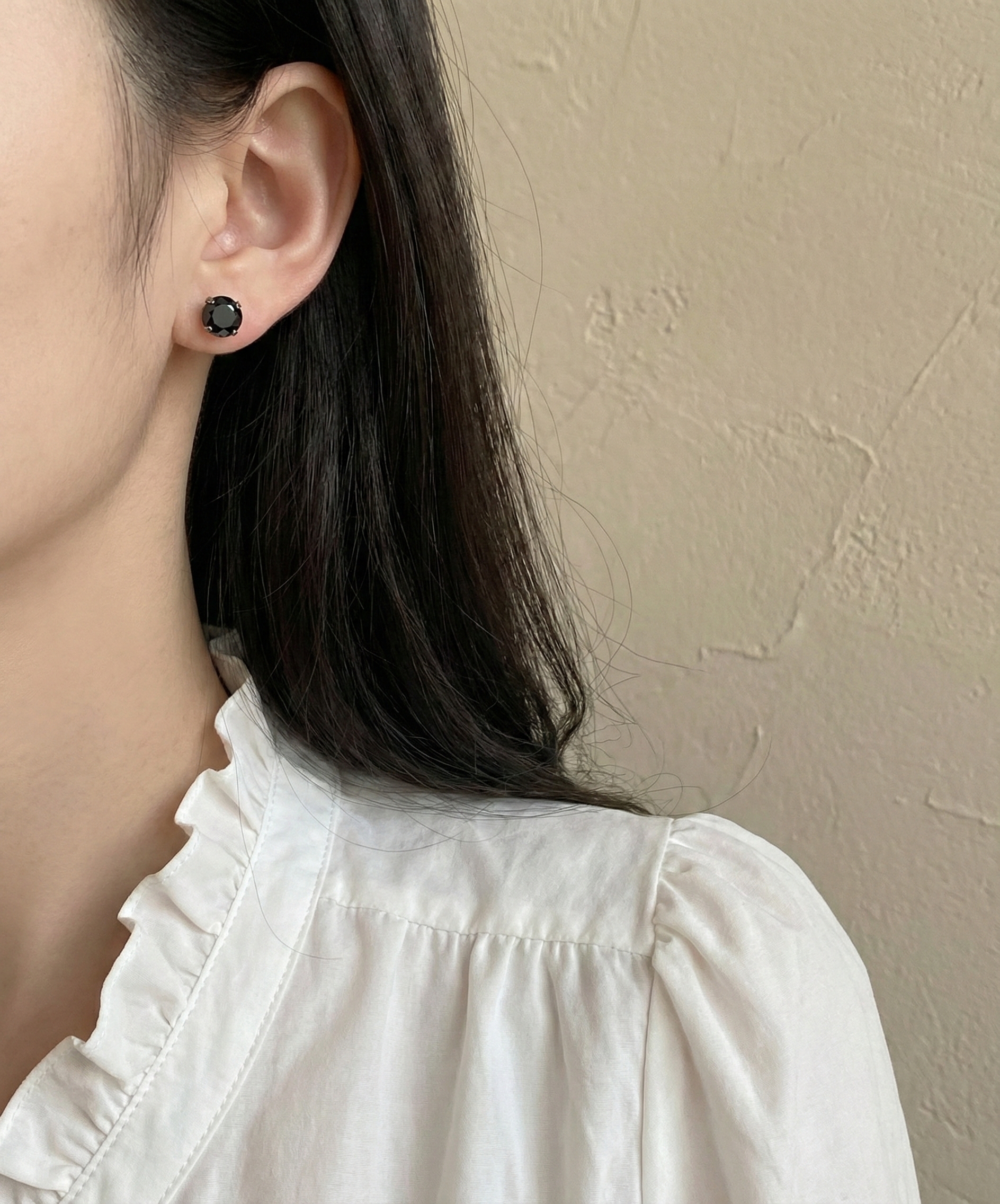 ステンレスブラックキュービックピアス | ファッション通販サイト NUGU