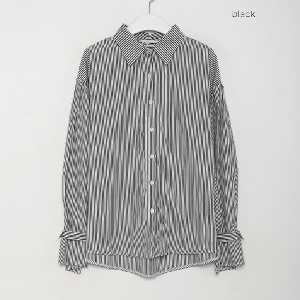 Heal Creek フリル付き ノースリーブ ストライプシャツ 90(M相当) フリルスリーブストライプシャツ | ファッション通販サイト NUGU