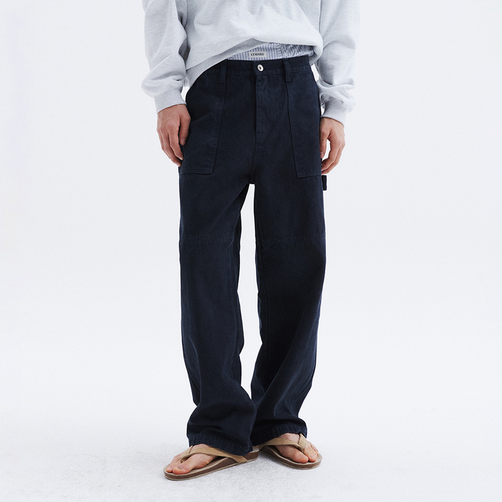 パンツ THE COLDEST MOMENT TCM starfish pin stripe pants black TCM starfish pin stripe pants (black) | ファッション通販