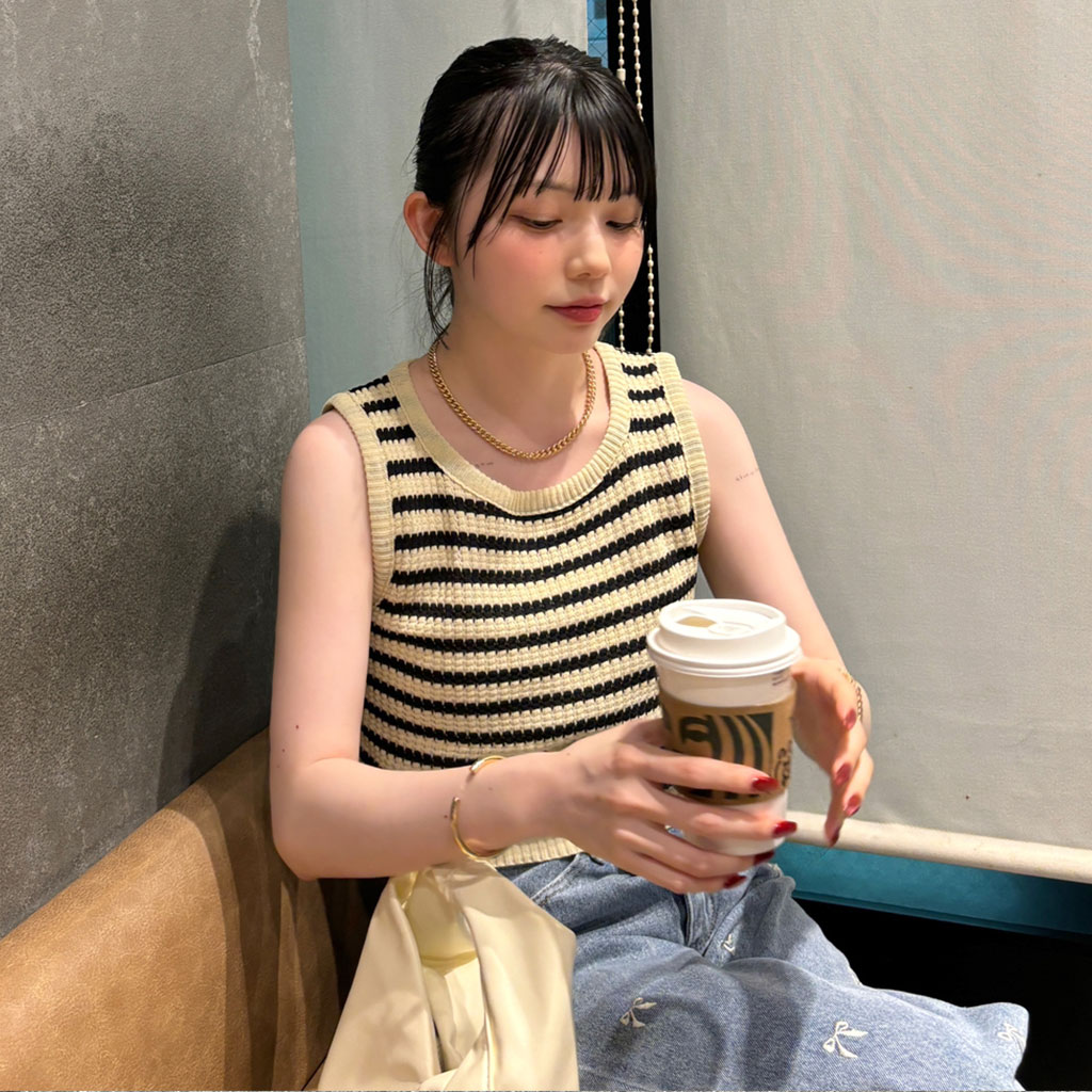 【新品タグ付き】yo biotop ノースリーブニット 楽天市場】biotop（素材（生地・毛糸）ニット）（レディース