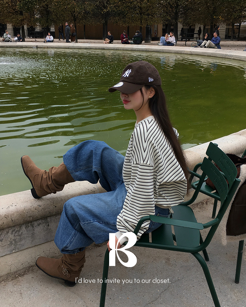 ORIGINAL]ラブ ストライプトレーナー | ファッション通販サイト NUGU