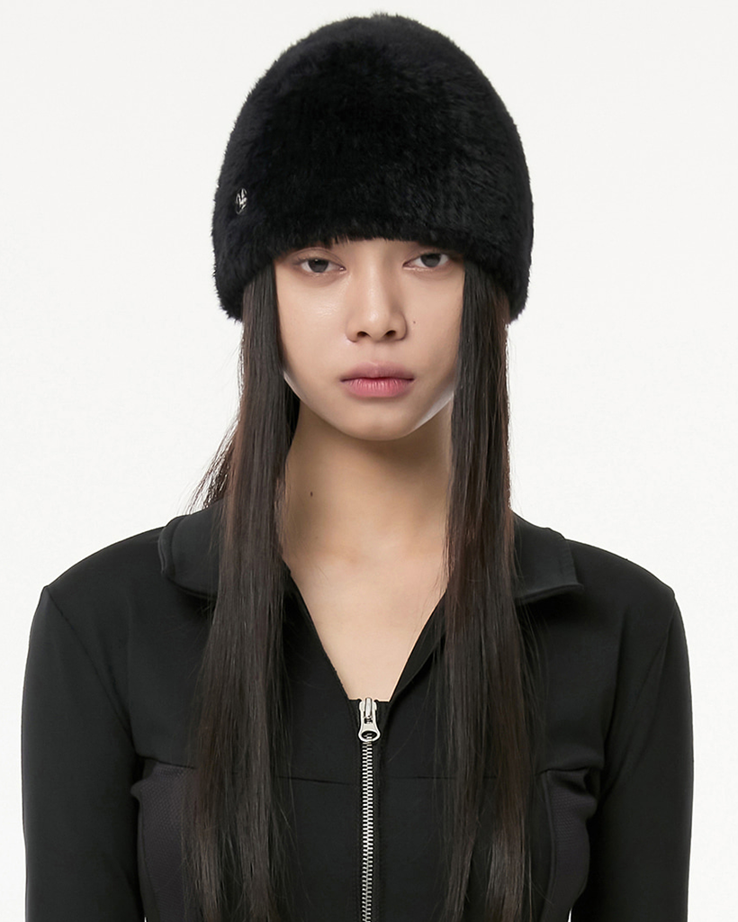 ◆FLARE UP◆ Fur Knit Beanie FL727Black FL-727_Black Fur Knit Beanie (FL-727_Black) | ファッション通販サイト NUGU