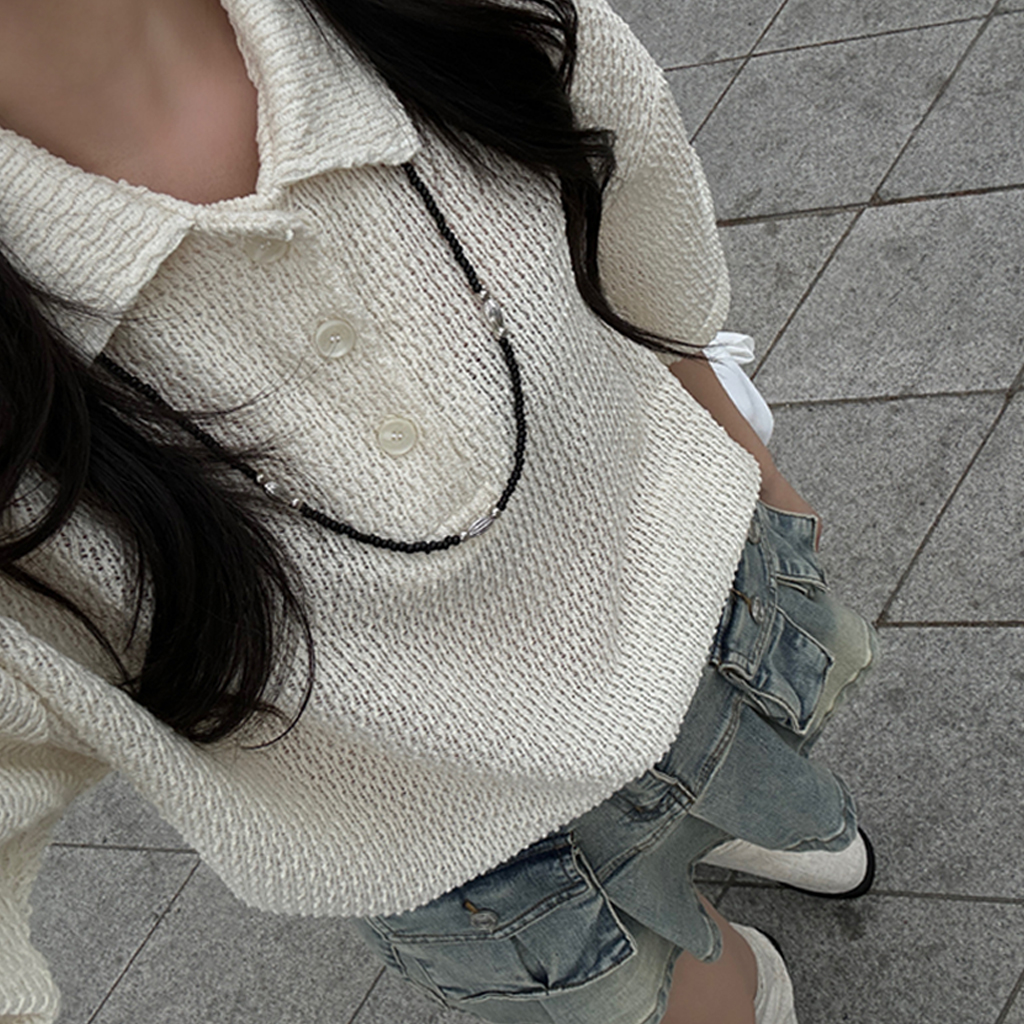 ユニセックス] ボールビーズネックレス | ファッション通販