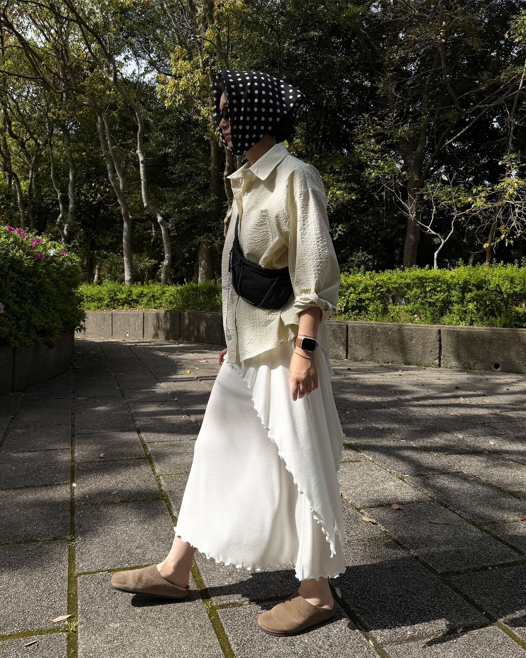 フリルレイヤードスカート