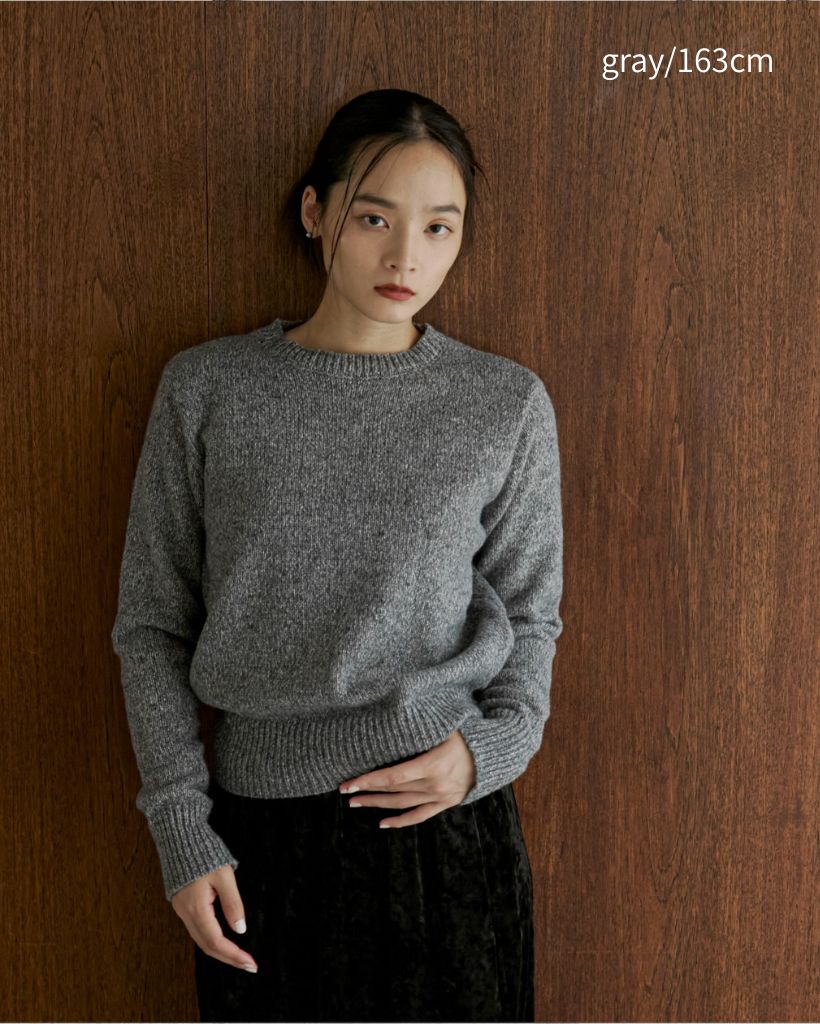 【ハンドウォッシャブル】メランジコンパクトニット