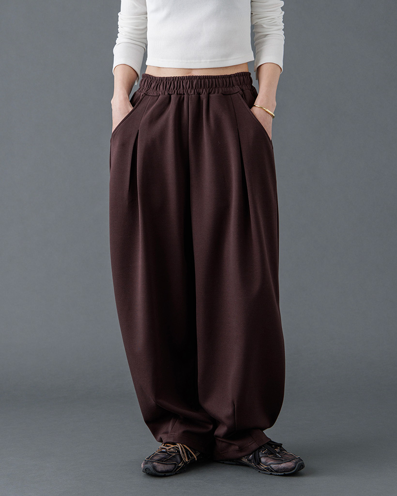 [5回再販](ORIGINAL) ピンタックバルーンバンディングパンツ