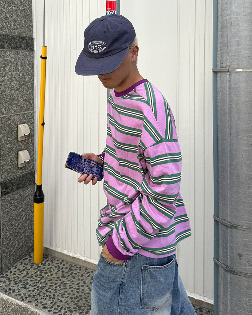 JFA ストライプデザイン Tシャツ プレーヤーズTシャツ2024(SAMURAI BLUE) STADIUM LINE | JFA