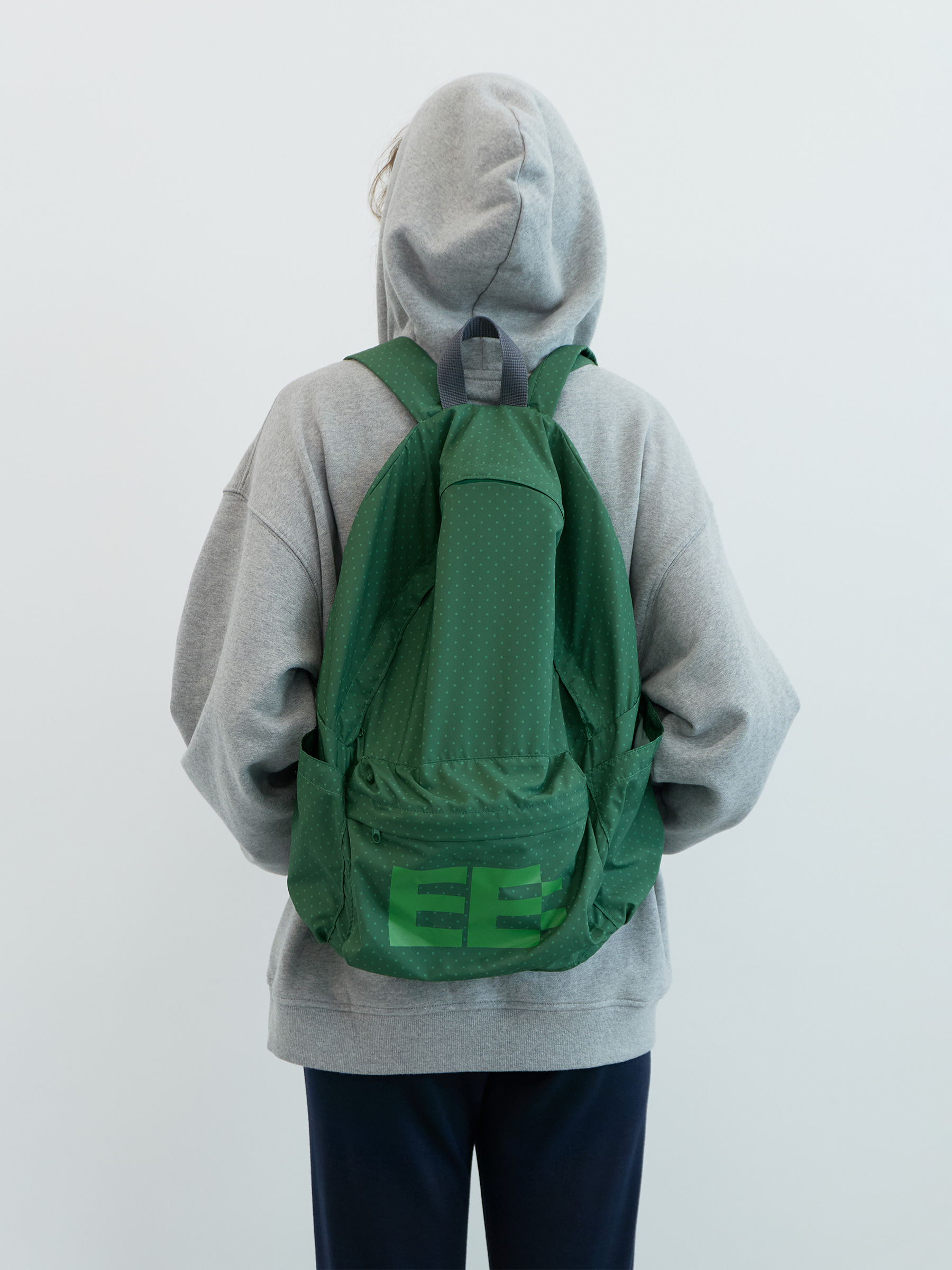 Dotted Basic Backpack (Green)