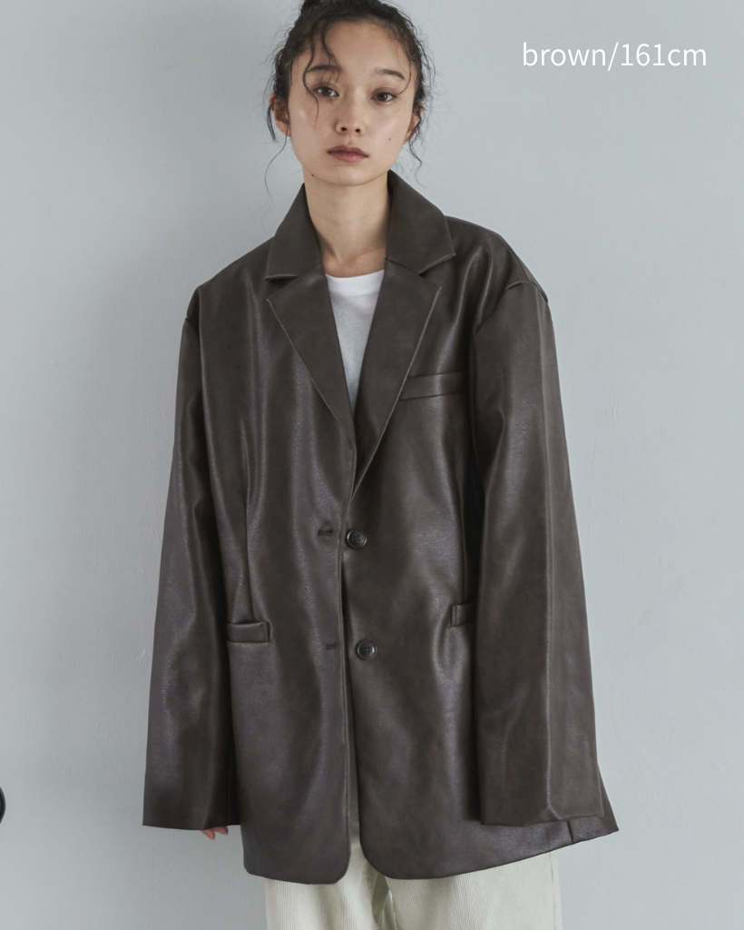 ビンテージレザーテーラードジャケット | ファッション通販サイト NUGU