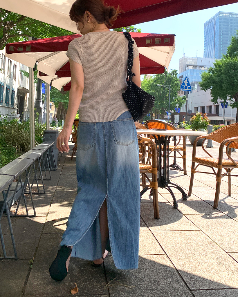 JACQUEMUS LE CHOUCHO デニムタイトスカート JACQUEMUS LA JUPE DE-NIMES コットンデニムスカート