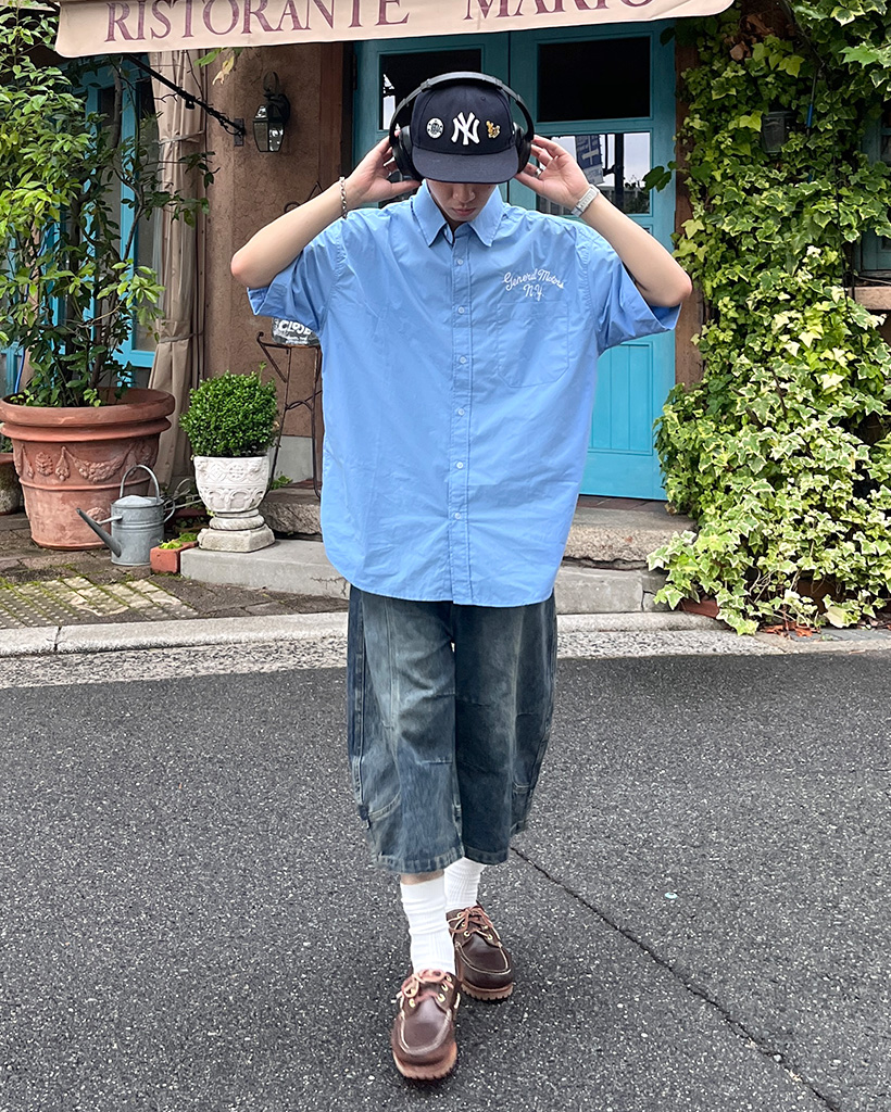 レタリング刺繍半袖シャツ | ファッション通販サイト NUGU