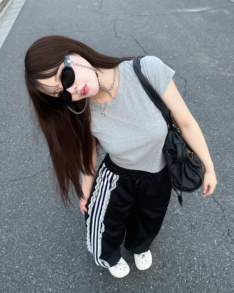 フリルラインスウェットパンツ | ファッション通販サイト NUGU