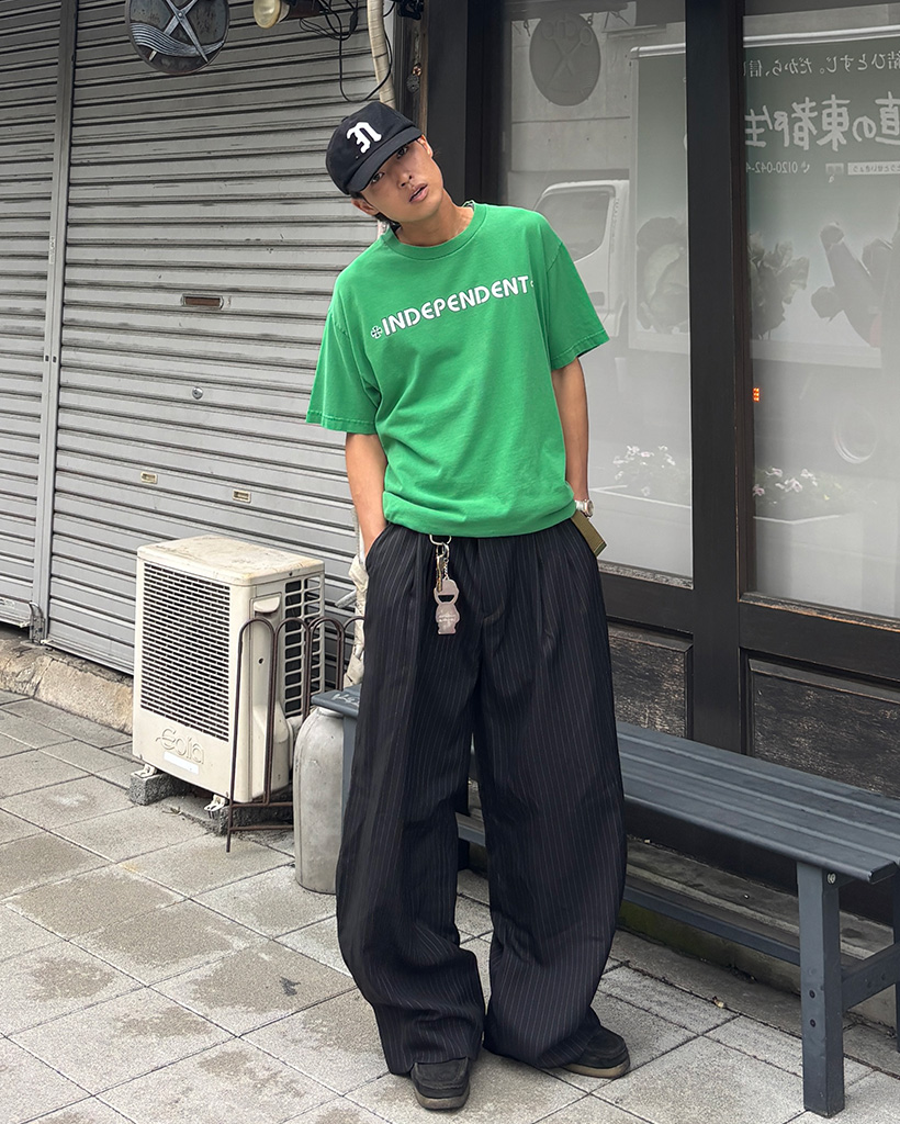 SeekSole ダークグレー ストライプ スラックス SeekSole ダークグレー ストライプ スラックス 2025年最新