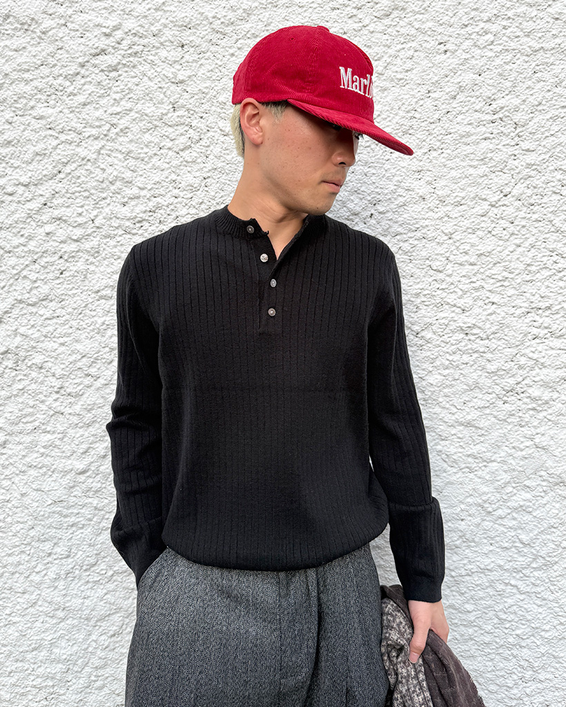 カシミヤヘンリーネックニット | ファッション通販サイト NUGU