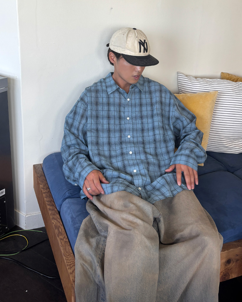 unused オーバーサイズチェックシャツ　サイズ3 オーバーサイズチェックシャツ / Oversized Check Shirt