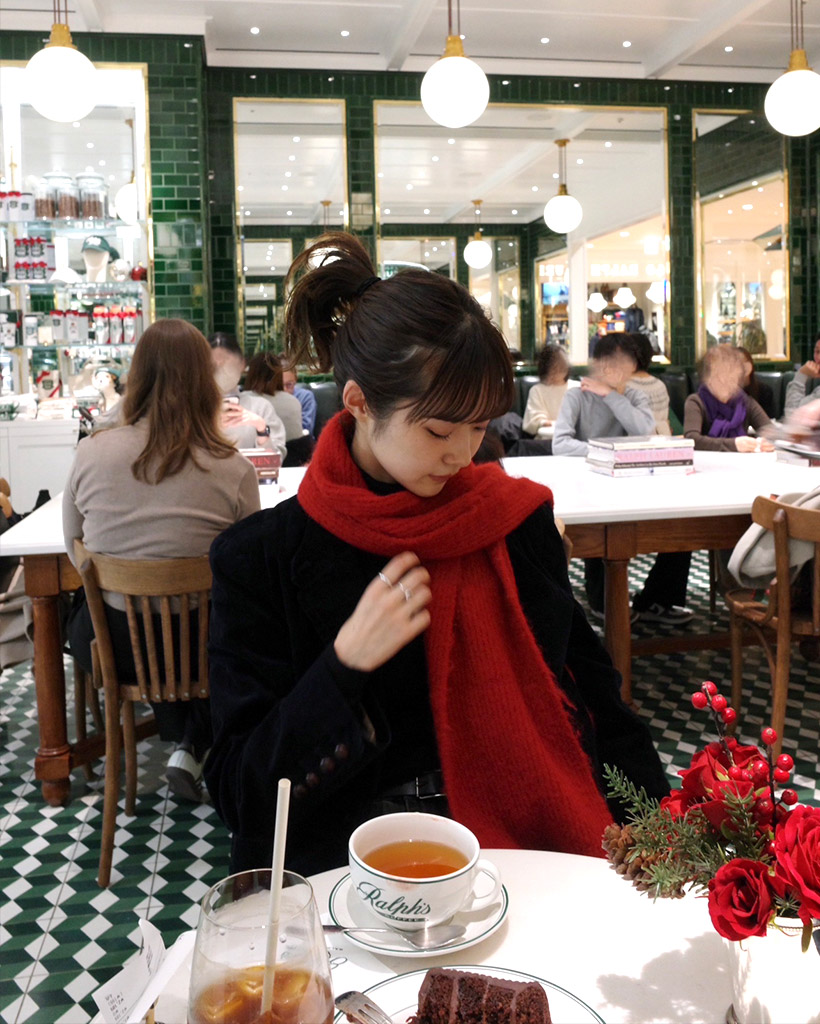 リブニットマフラー