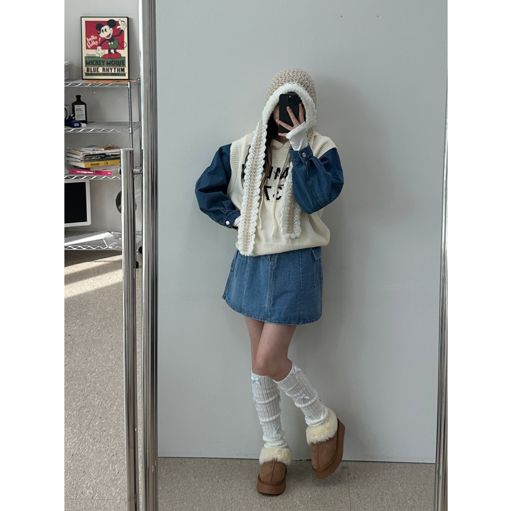 HEIHEI リボン レッグウォーマー バレエコア heihei リボンレッグウォーマー