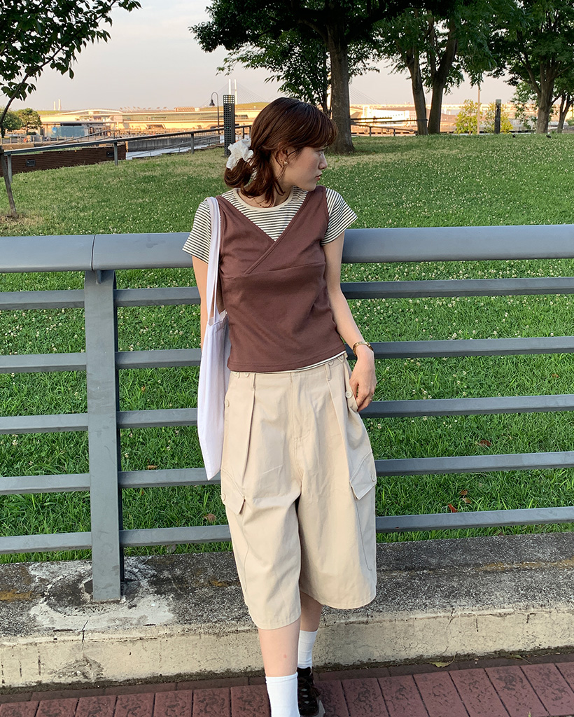 在庫処分 半額 カーゴバミューダパンツ | ファッション通販サイト NUGU パンツ