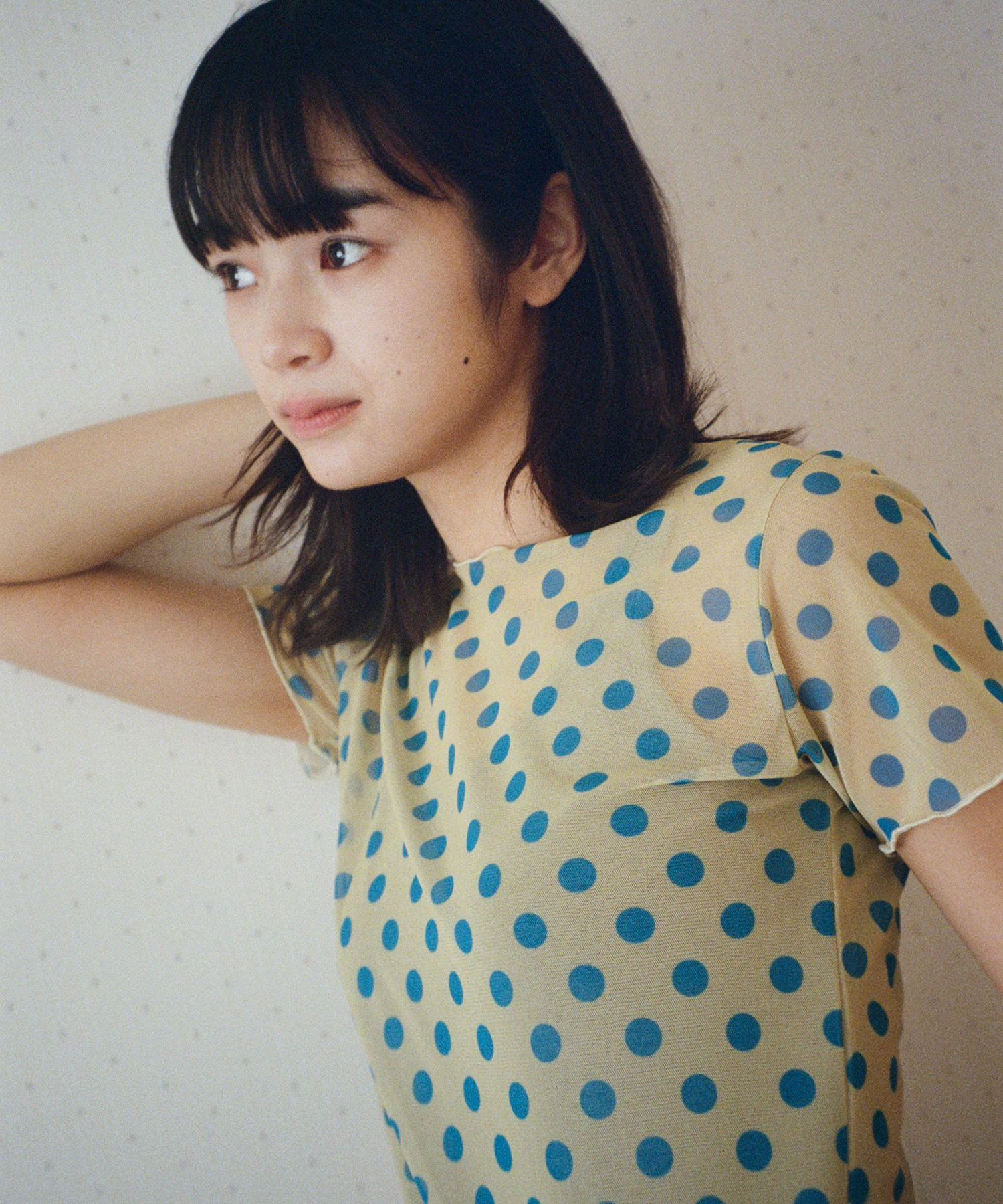 今週限定！最終値引！NUGU モヘアライクハーフジャケット yuiさんコラボ＞シアーモヘアニットプルオーバー（ニット