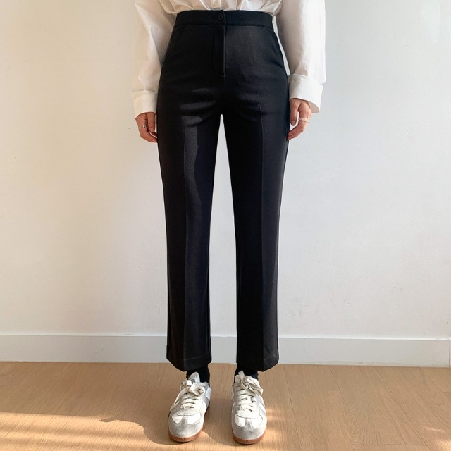 MADE][高密度裏起毛]シンプルブーツカットスラックス | ファッション