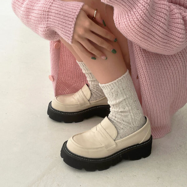 YELLO ブラウン 厚底ローファー【LANA着用モデル】 新作FW COLLECTION 本日発売 FITTING SALON 12:00-20:00 TOKYO