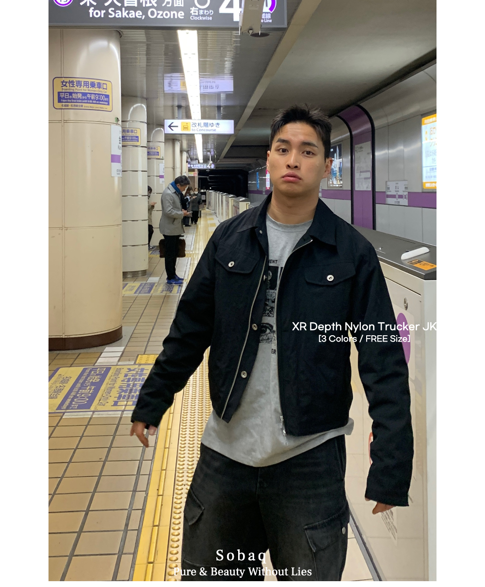 ANTHOLOGY TRUCKER JACKET ナイロン　トラッカージャケット ナイロントラッカージャケット | ファッション通販サイト NUGU