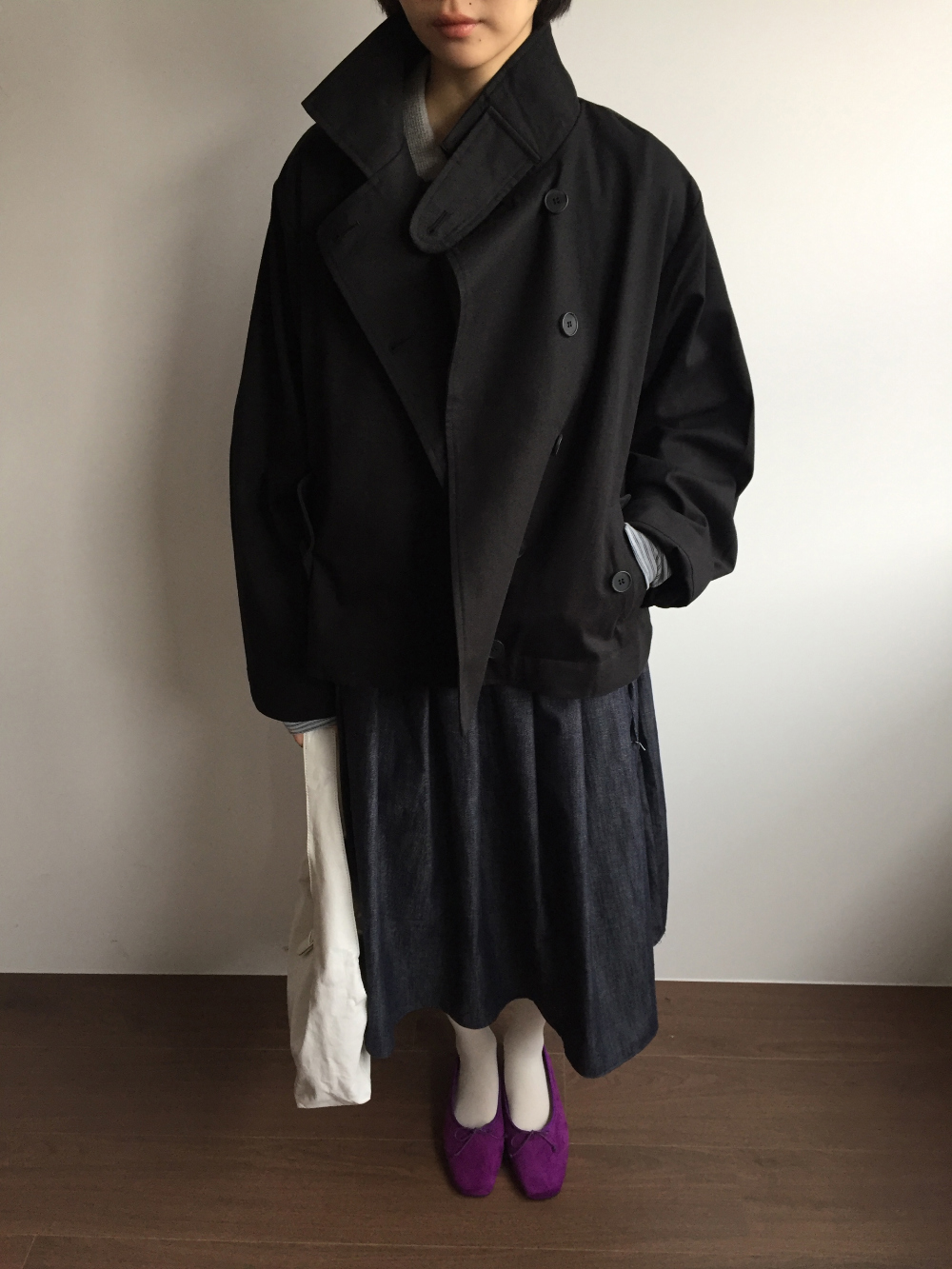 (3color)ハイネックミリタリージャケット