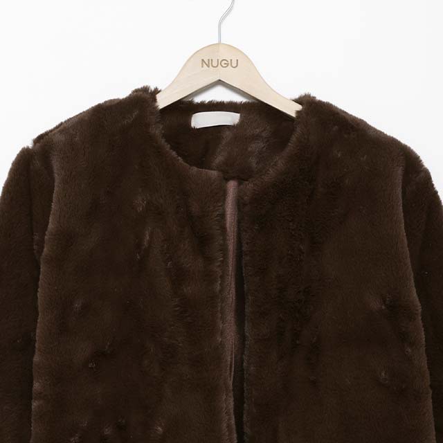 nugu アウター apricot fur jacket | ファッション通販サイト NUGU