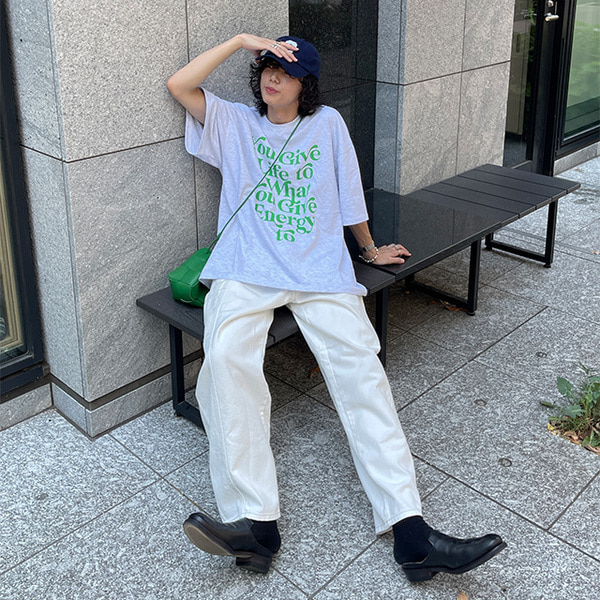 unxxi　ビッグTシャツ ナガスギルイヌ トモダチフロムアナザーワールド｜ビッグ