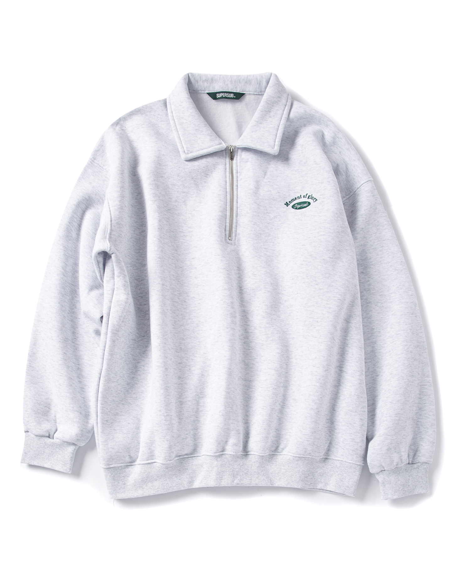 tennis half zip-up - light gray | ファッション通販サイト NUGU