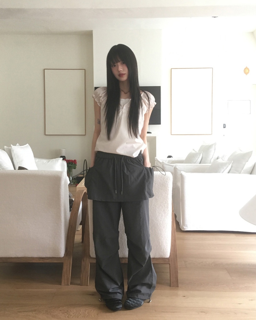2WAYナイロンパラシュートスカートパンツ | ファッション通販