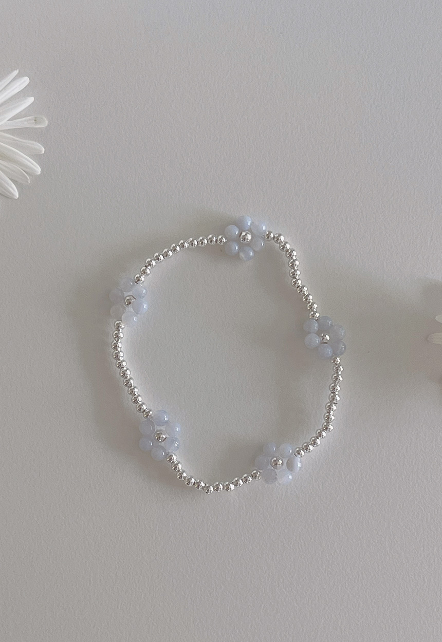 アクアマリン　カレンシルバー　ブレスレット　※B93 アクアマリン カレンシルバー ブレスレット ※B93 シルバー925]アクア