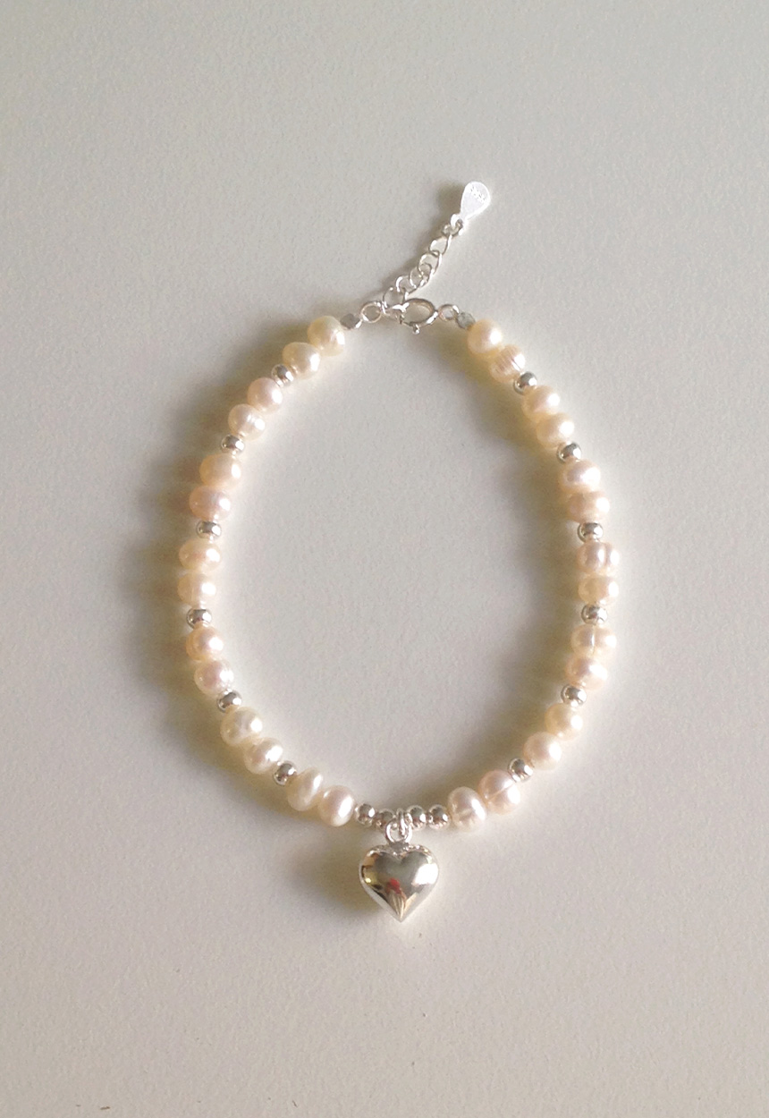 未使用 TASAKI 淡水パール ブレスレット シルバー 925 タサキ(TASAKI)タサキ パール ブレスレット ブレスレット