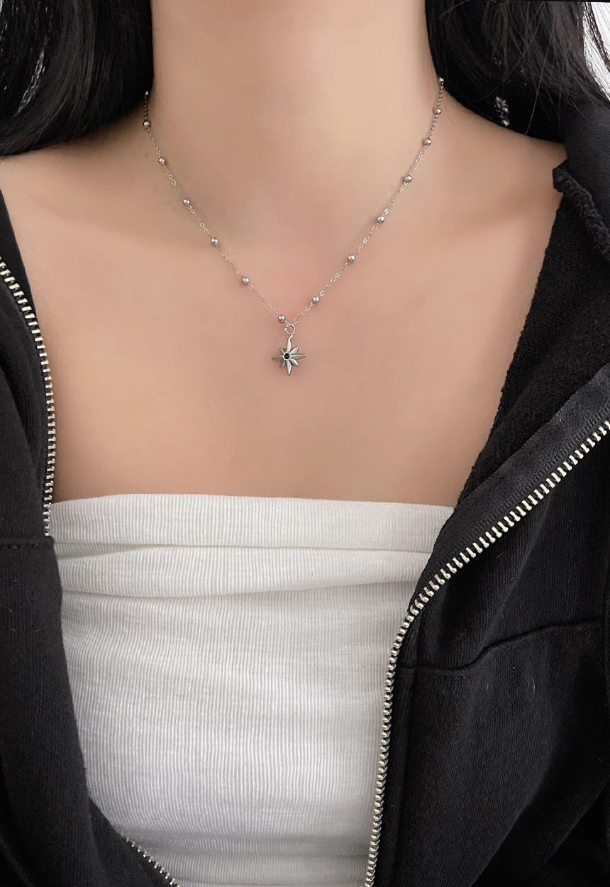 316L】0.8mm極細ネックレス/ gold/金属アレルギー対応