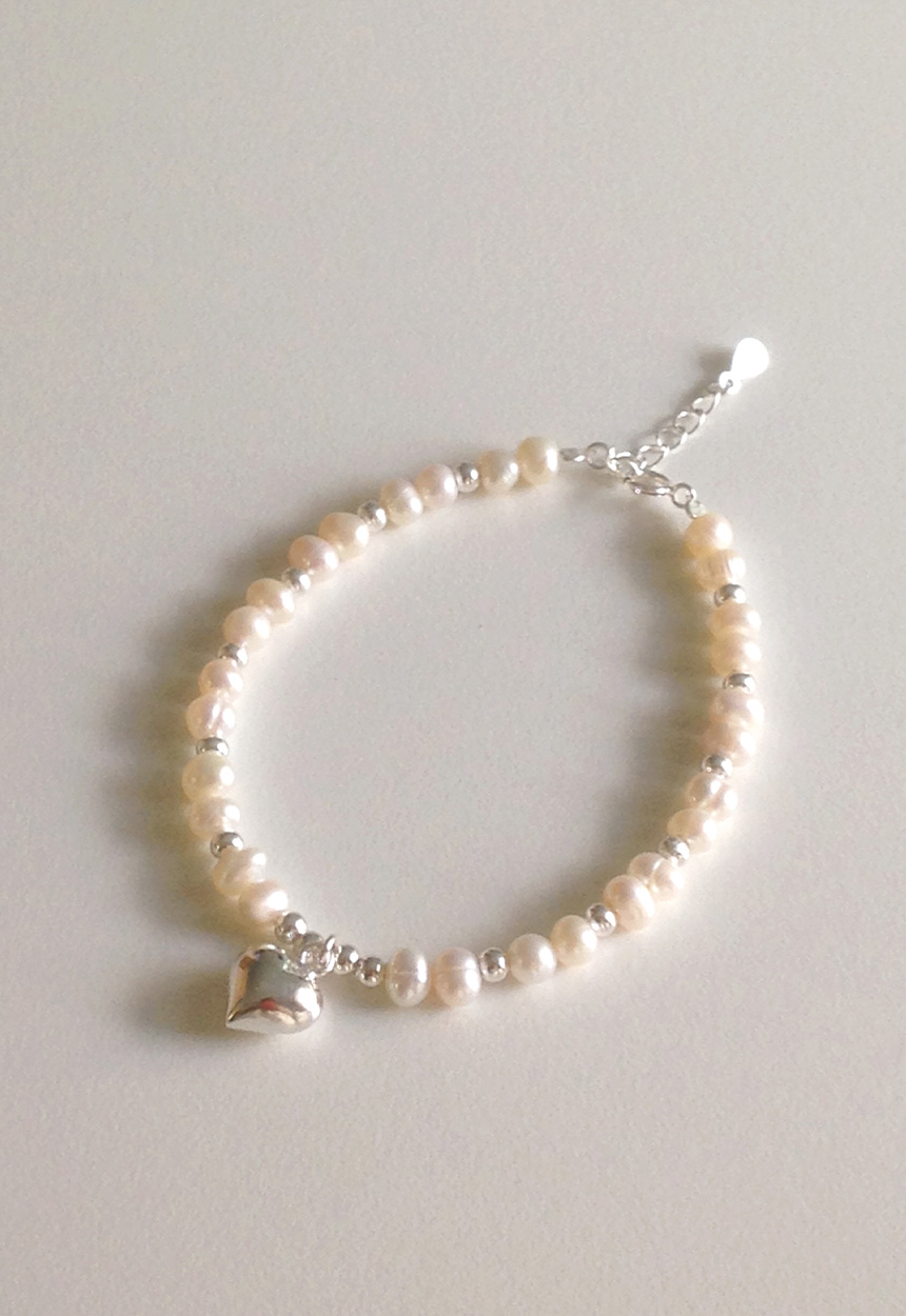 tenthousandthings シルバー×パール ブレスレット Chronicle パールブレス シルバー（メンズ） | Moon Label - 大