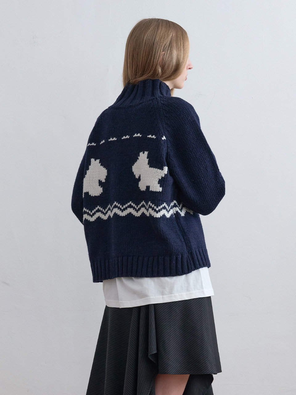 Puppy Cowichan Cardigan Navy | ファッション通販サイト NUGU