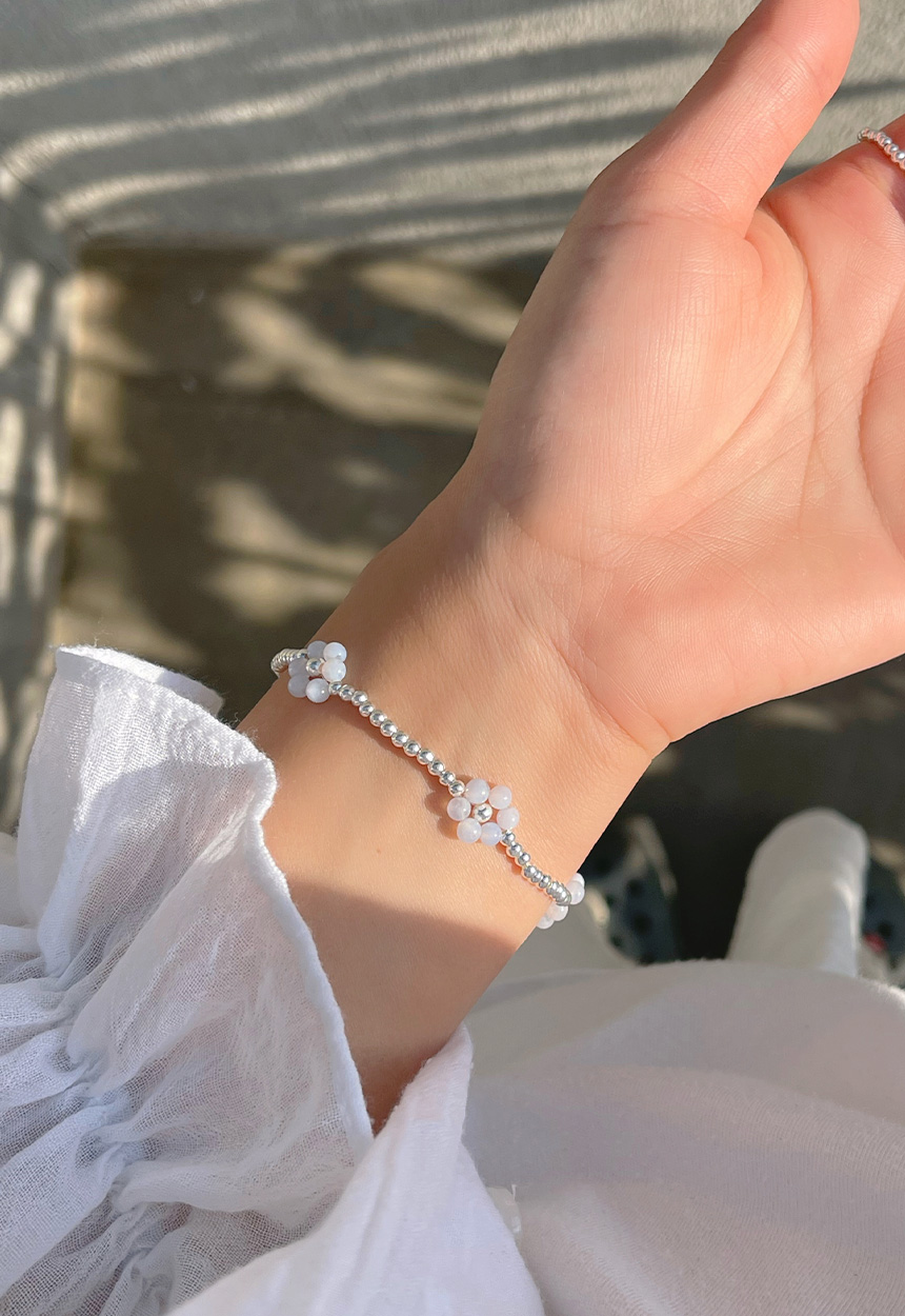 アクアマリン カレンシルバー ブレスレット ※B93 カレンシルバー