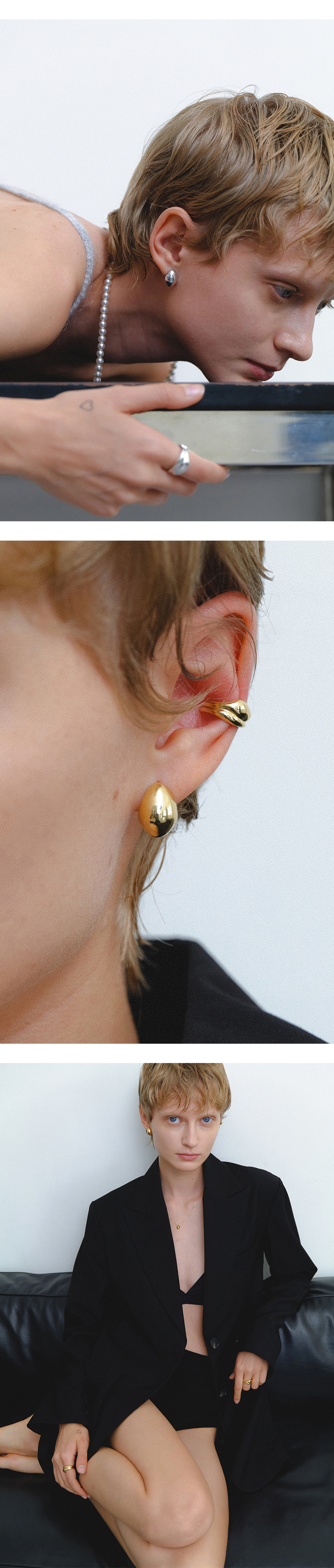 Egg Ball Earring (2color) | ファッション通販サイト NUGU