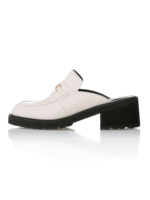 MD1105f Chunky Platform bloafer_Ivory