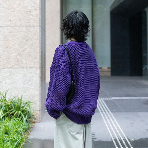 メッシュラウンドニット | ファッション通販サイト NUGU