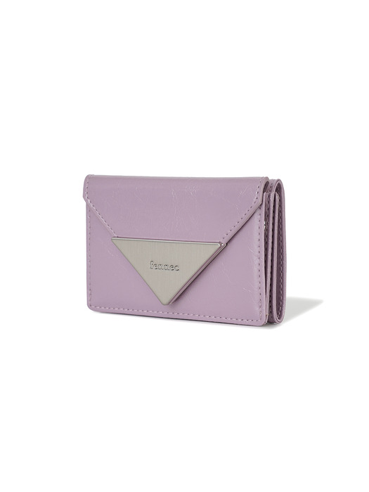 ★Fennec★ CRINKLE TRIANGLE TRIPLE WALLET DARK GREY CRINKLE TRIANGLE TRIPLE WALLET - DARK GREY - Fennec